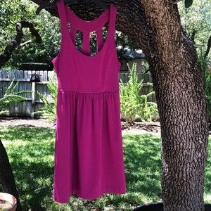 Silence + noise Plum dress